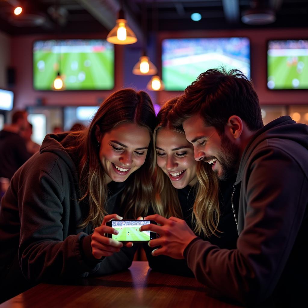 Streaming Live Football on Mobile Device with Friends