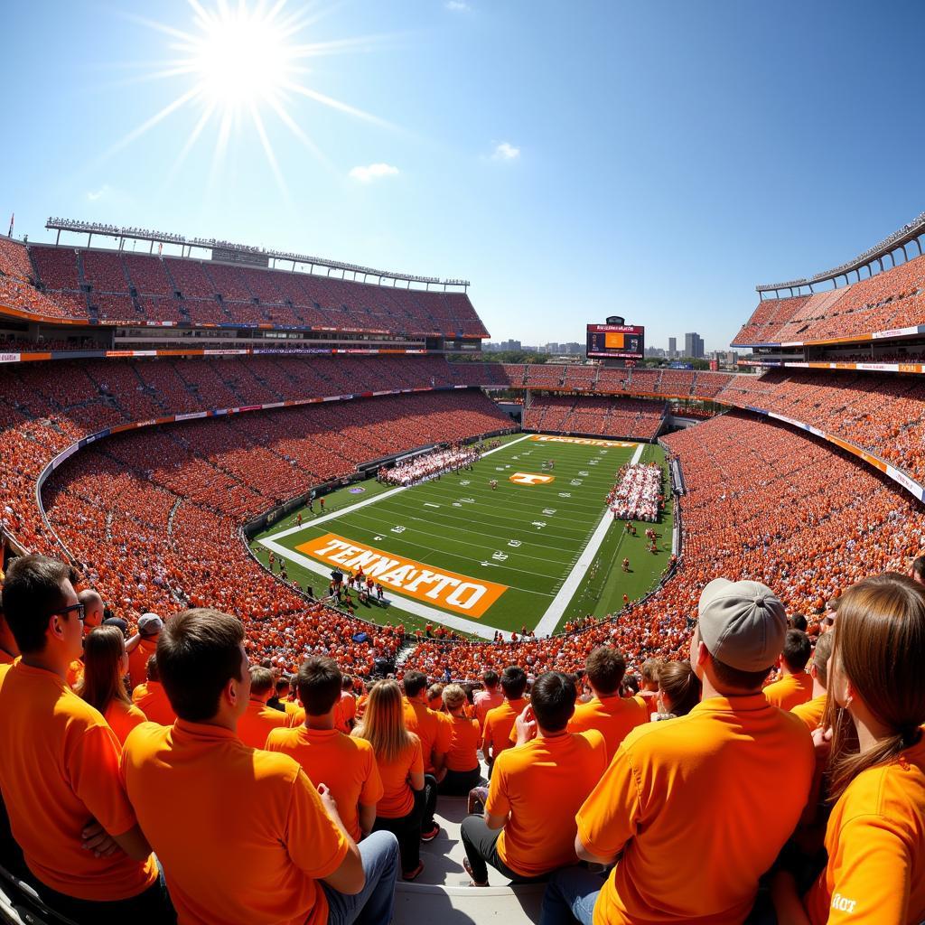 Tennessee Football Fans at Neyland Stadium