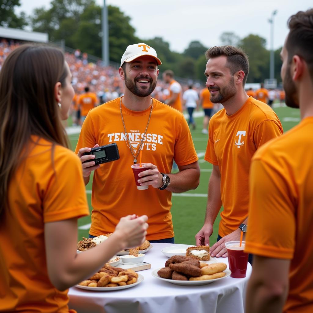 Tennessee Vols Football Fans Listening to Radio