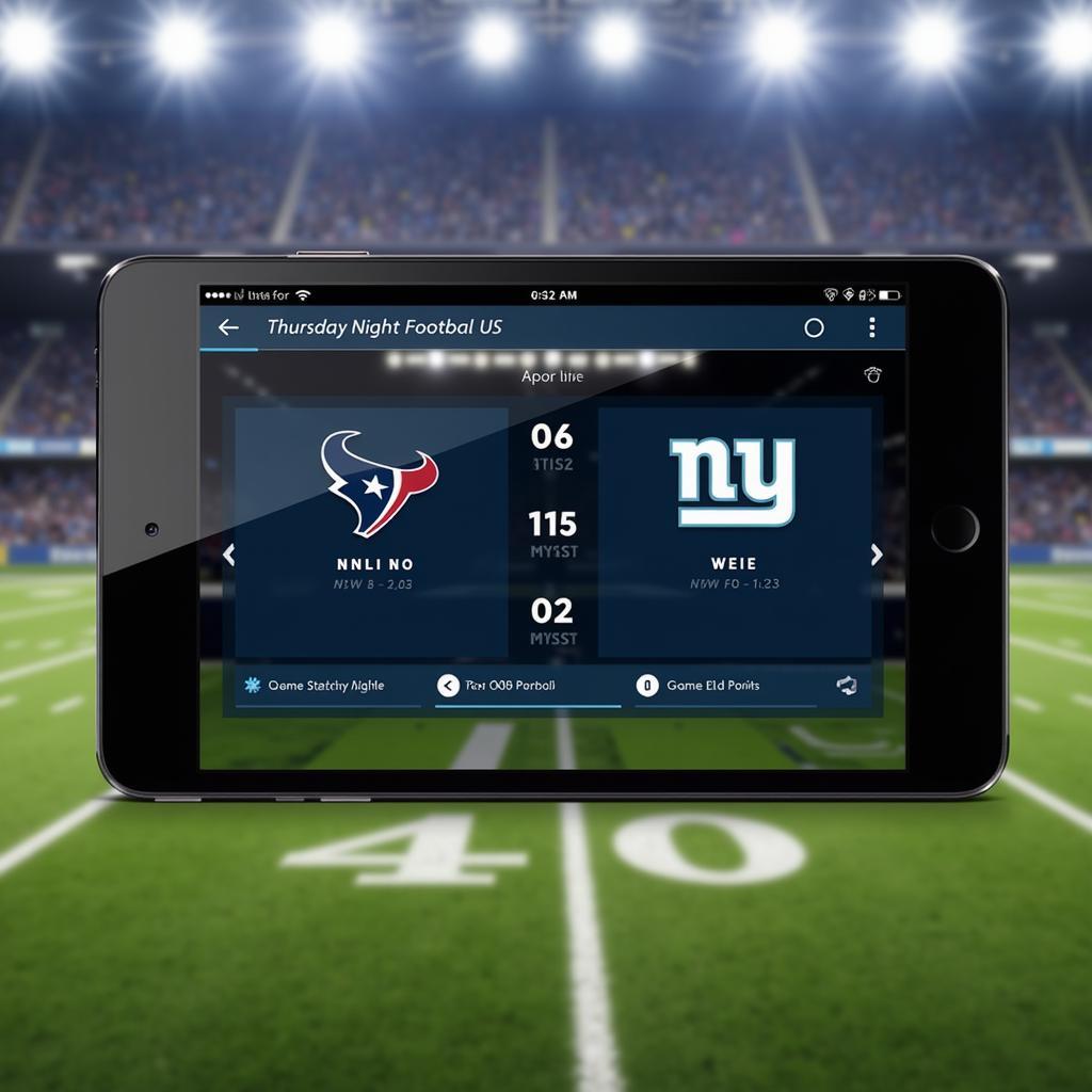 Thursday Night Football Live Score Update on Mobile