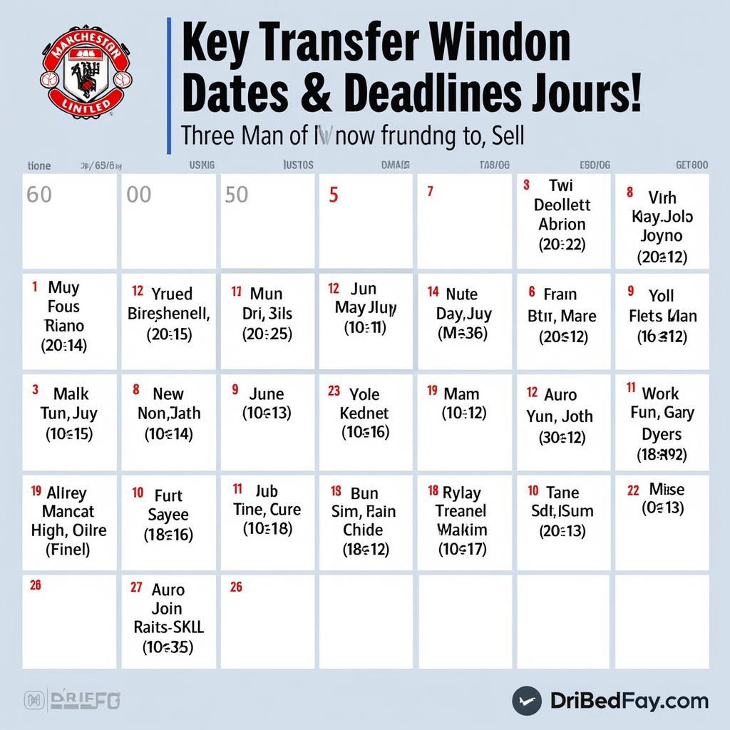 Transfer Window Deadlines and Key Dates