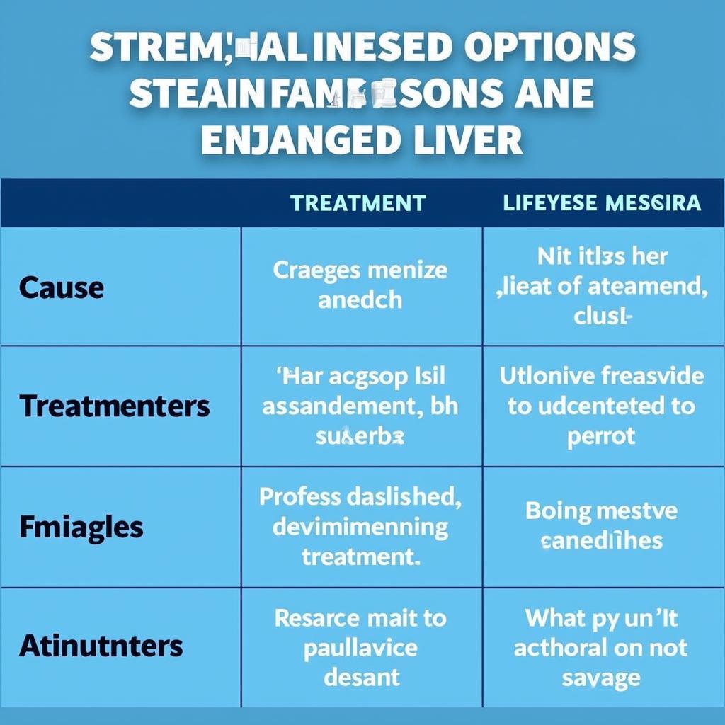 Treatment Options for an Enlarged Liver