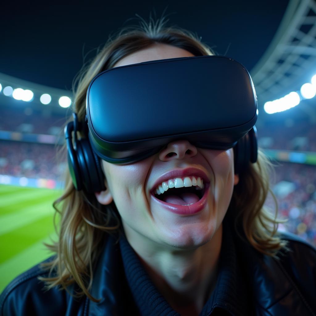 Immersive football viewing with VR Headset