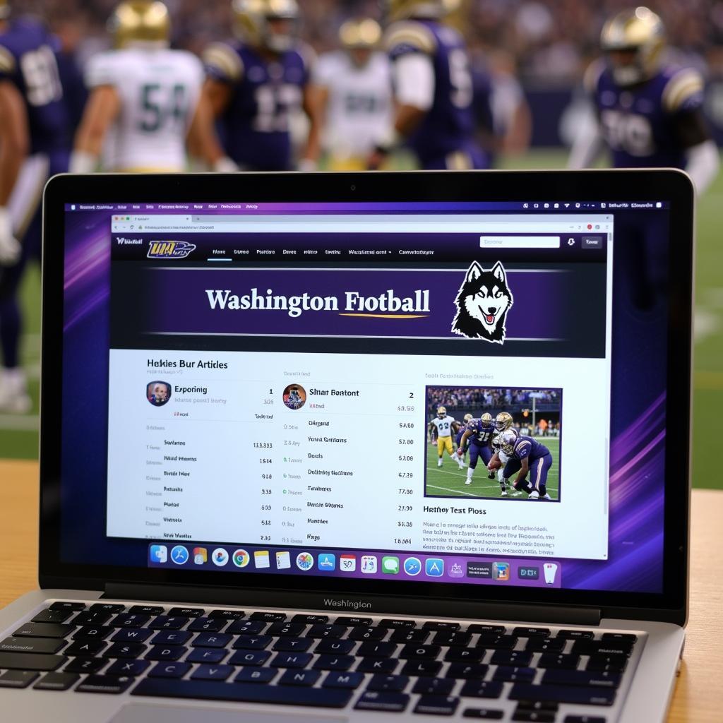 Washington Huskies Football Score Website