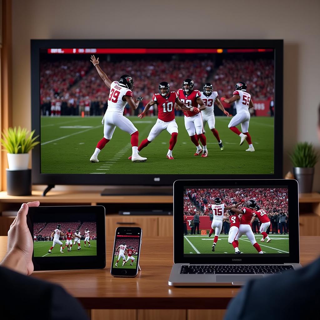 Watching Atlanta Falcons Live Streaming on Various Devices