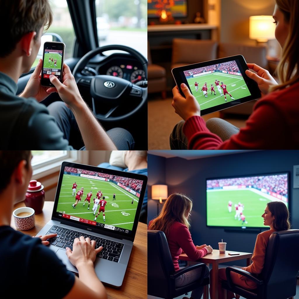 Watching Alabama Football on Different Devices