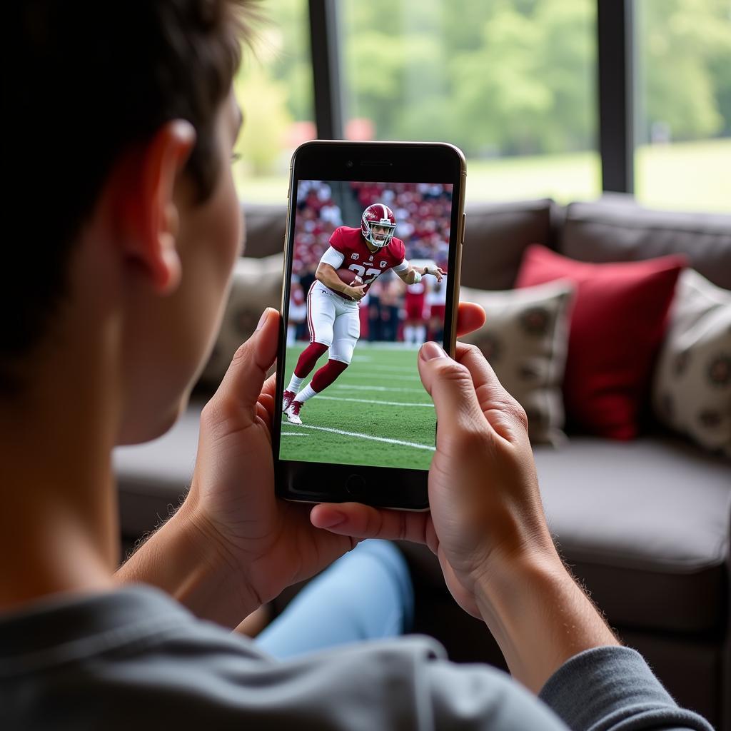 Watching Alabama Football on Mobile