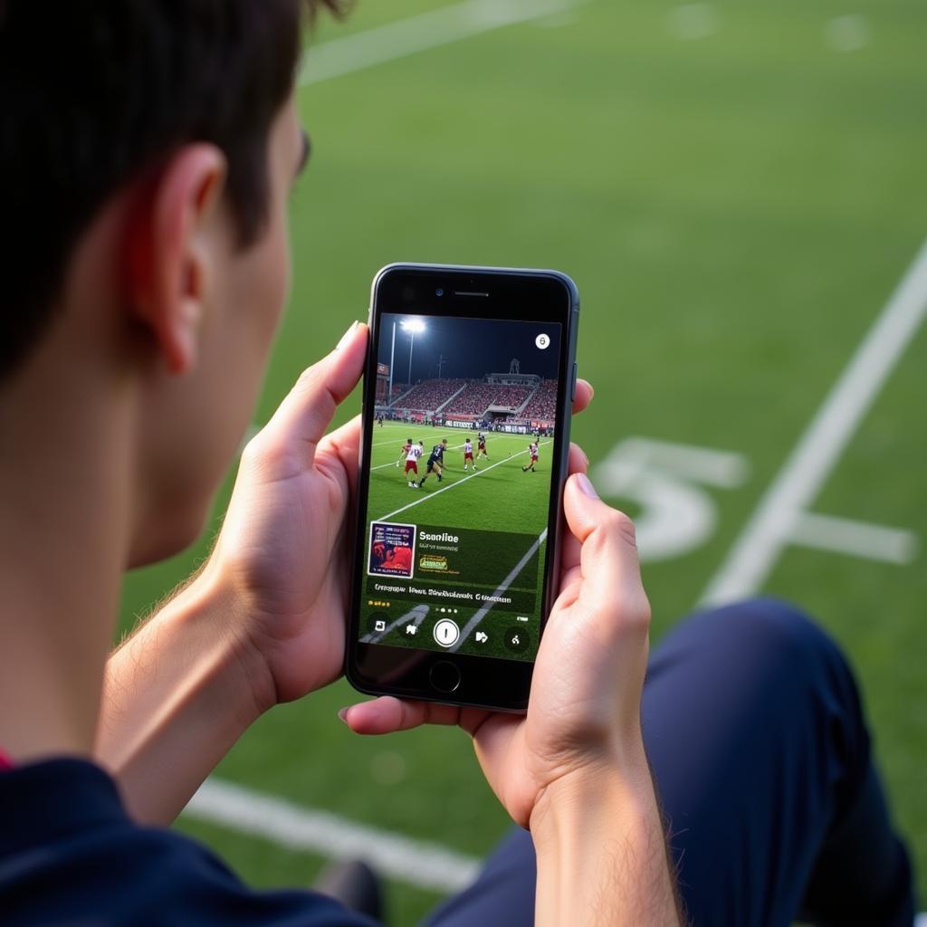 Watching Cache High School Football on Mobile