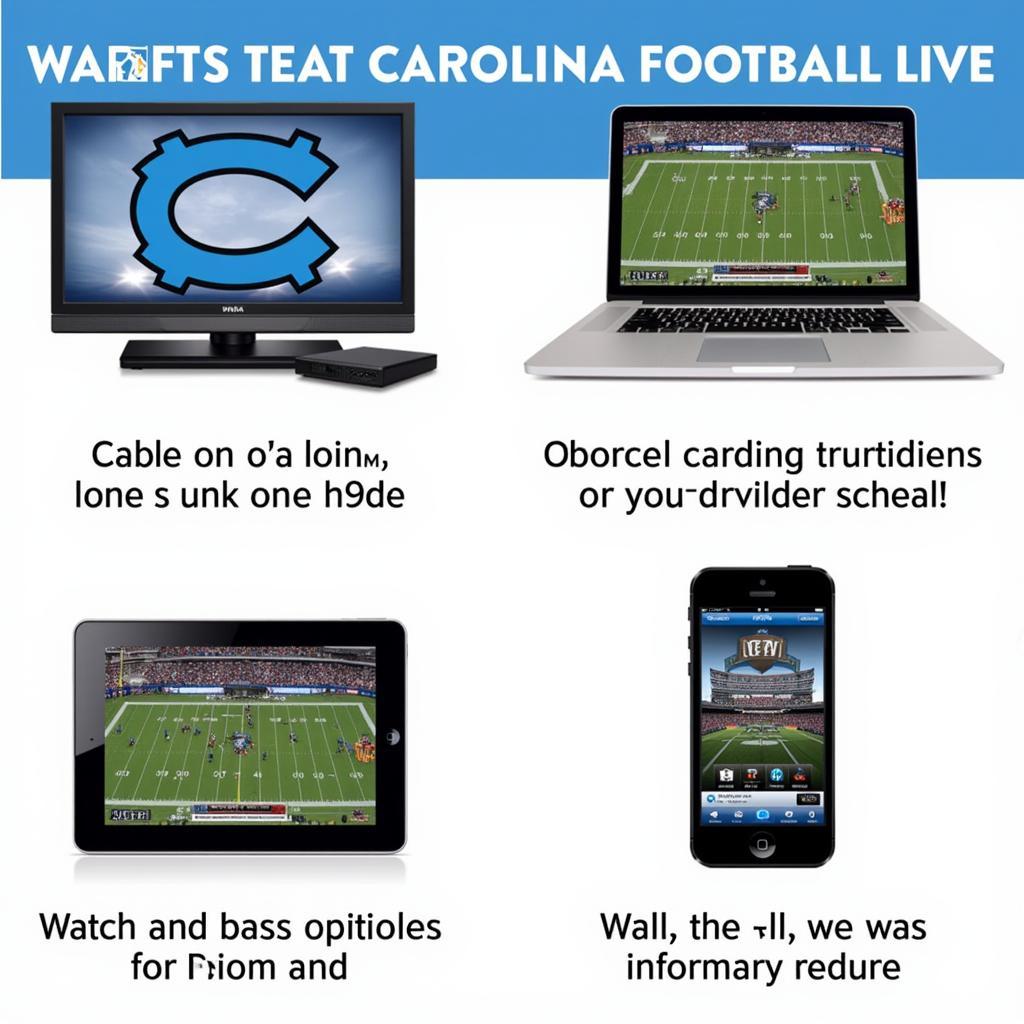 Watching Carolina Football Live on Different Devices