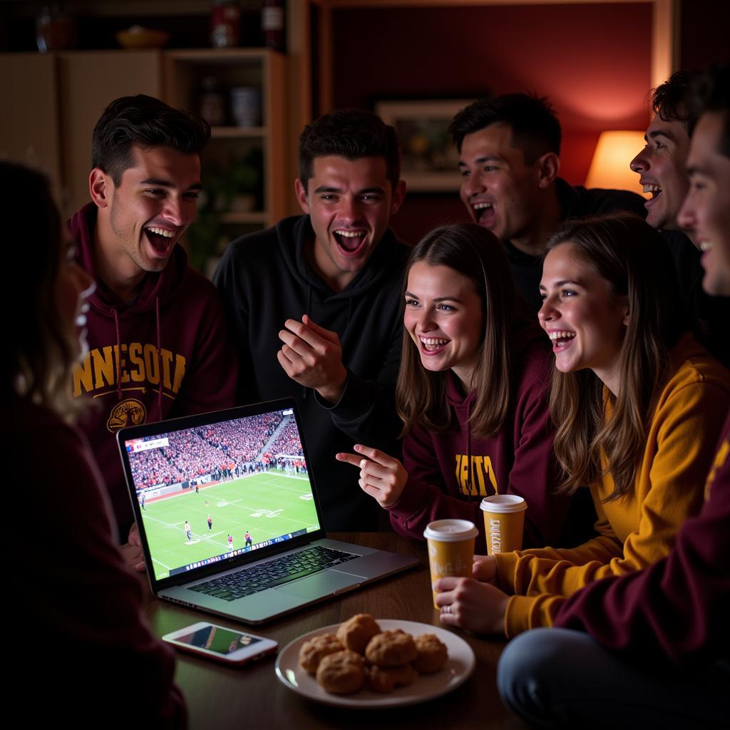 Watching Gophers Game Online with Friends