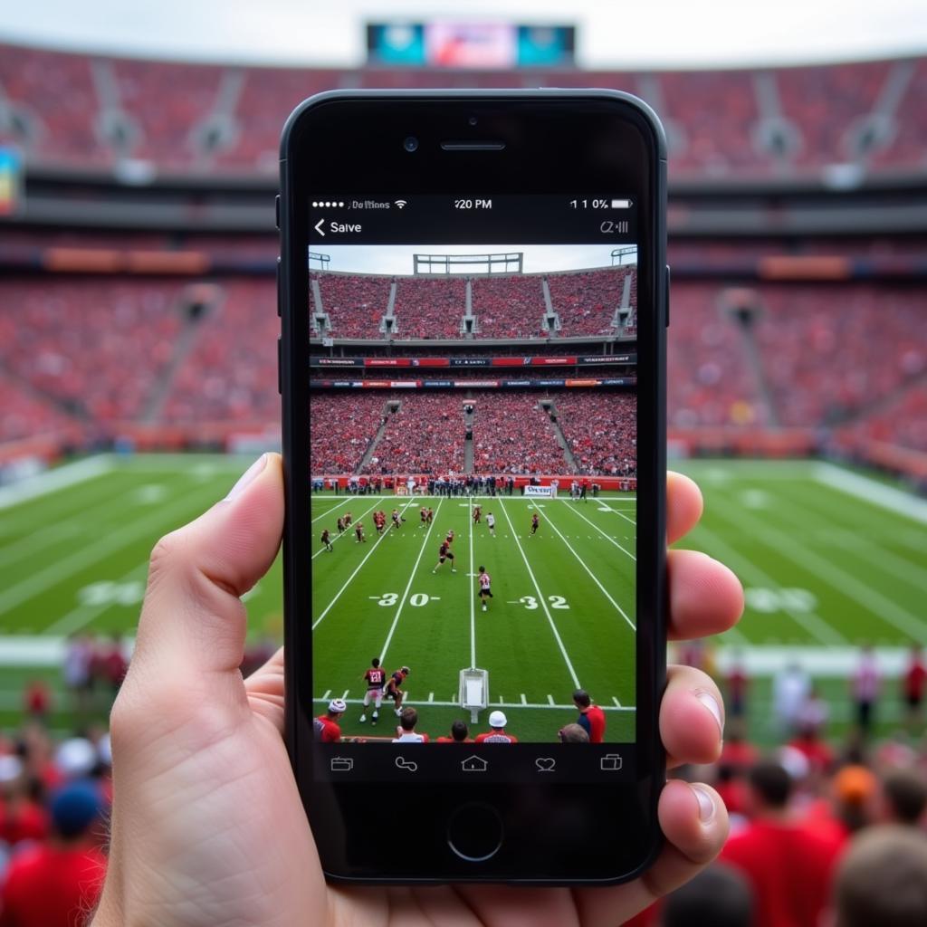 Fans Streaming the Beavers Game on Mobile