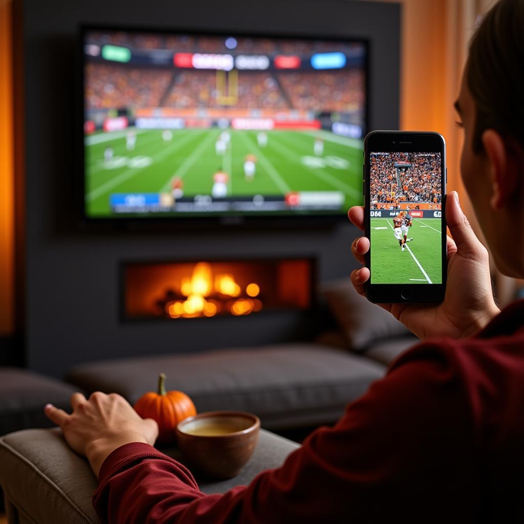 Watching Thanksgiving Football on Mobile