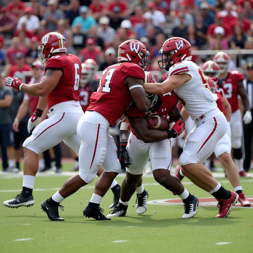 2019 Harker Heights Knights Football Game Action