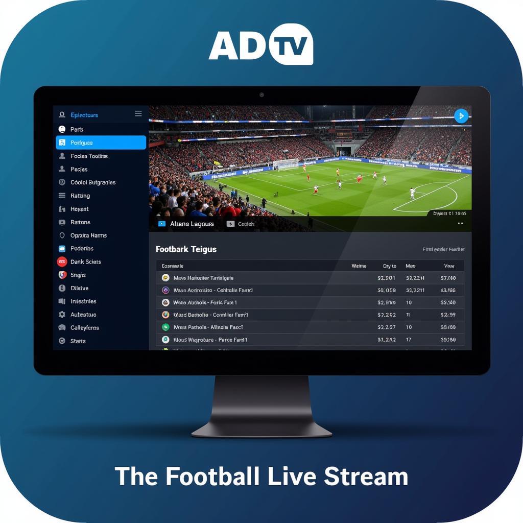 ADTV Football Live Stream Platform