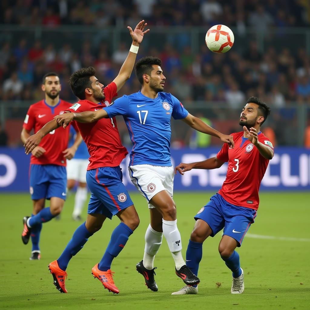 Afghanistan India Football Action