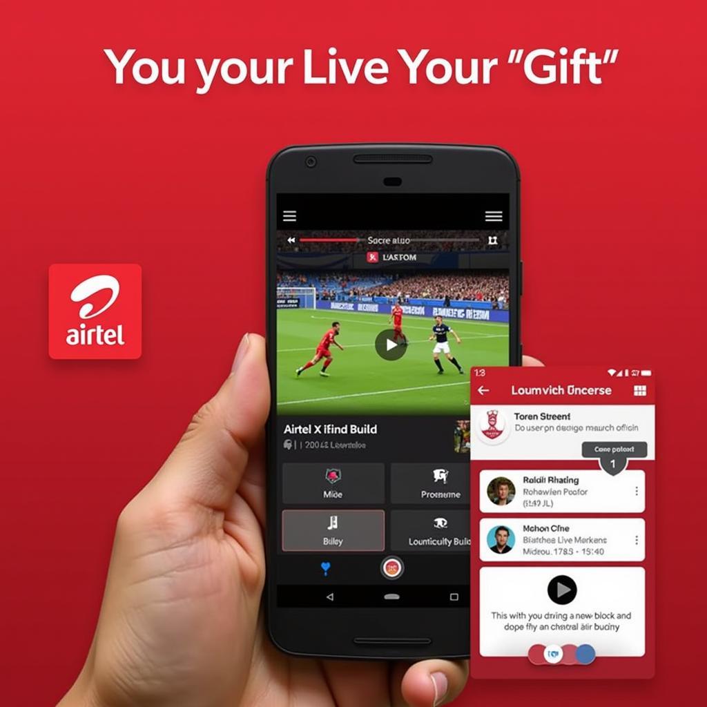 Airtel Xstream Football Live Streaming Interface