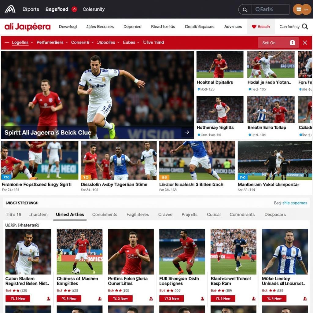 Al Jazeera Live Streaming Football Website