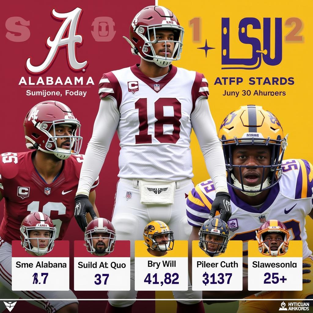 Alabama and LSU Key Players