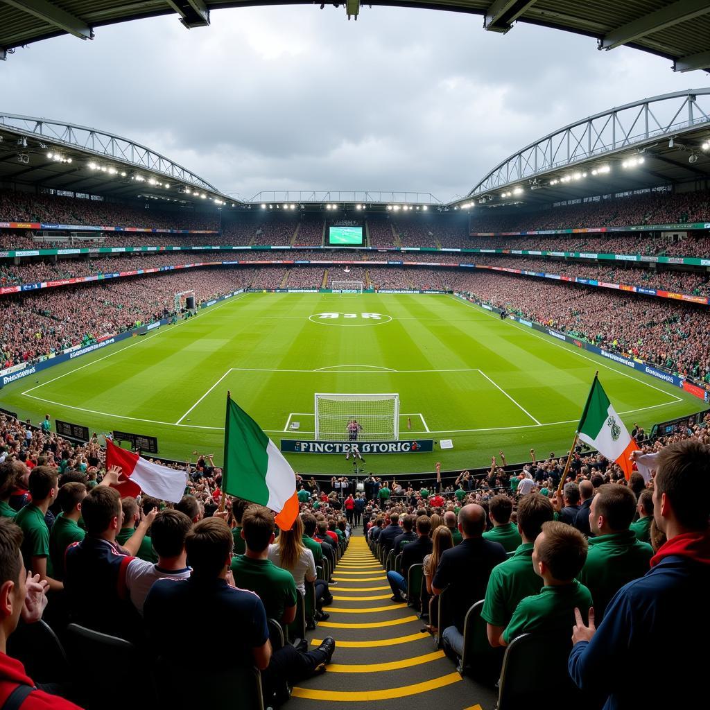 Crowds at Croke Park during an All-Ireland Football Championship Match