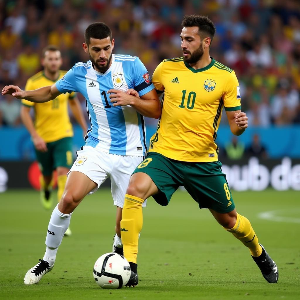 Argentina vs Australia Midfield Battle