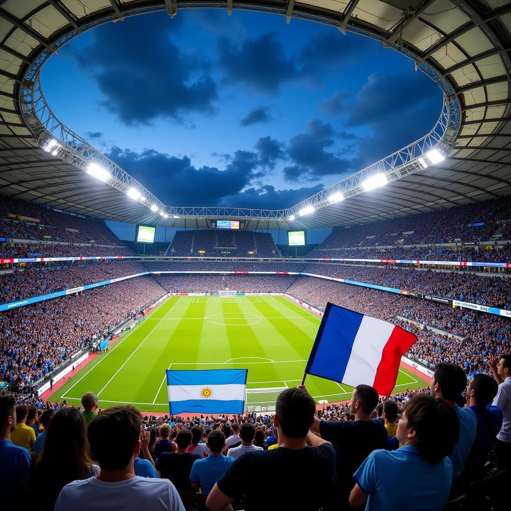 Argentina and France Fans Passion