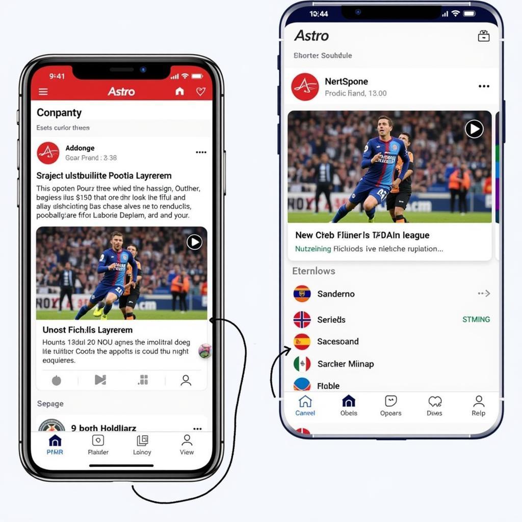 Astro Website and App Live Football Schedule