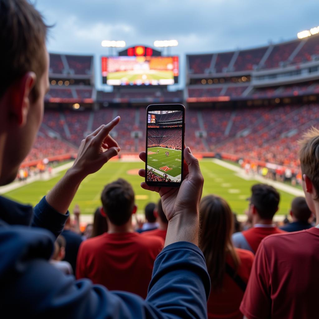 Auburn Football Fans Engaged