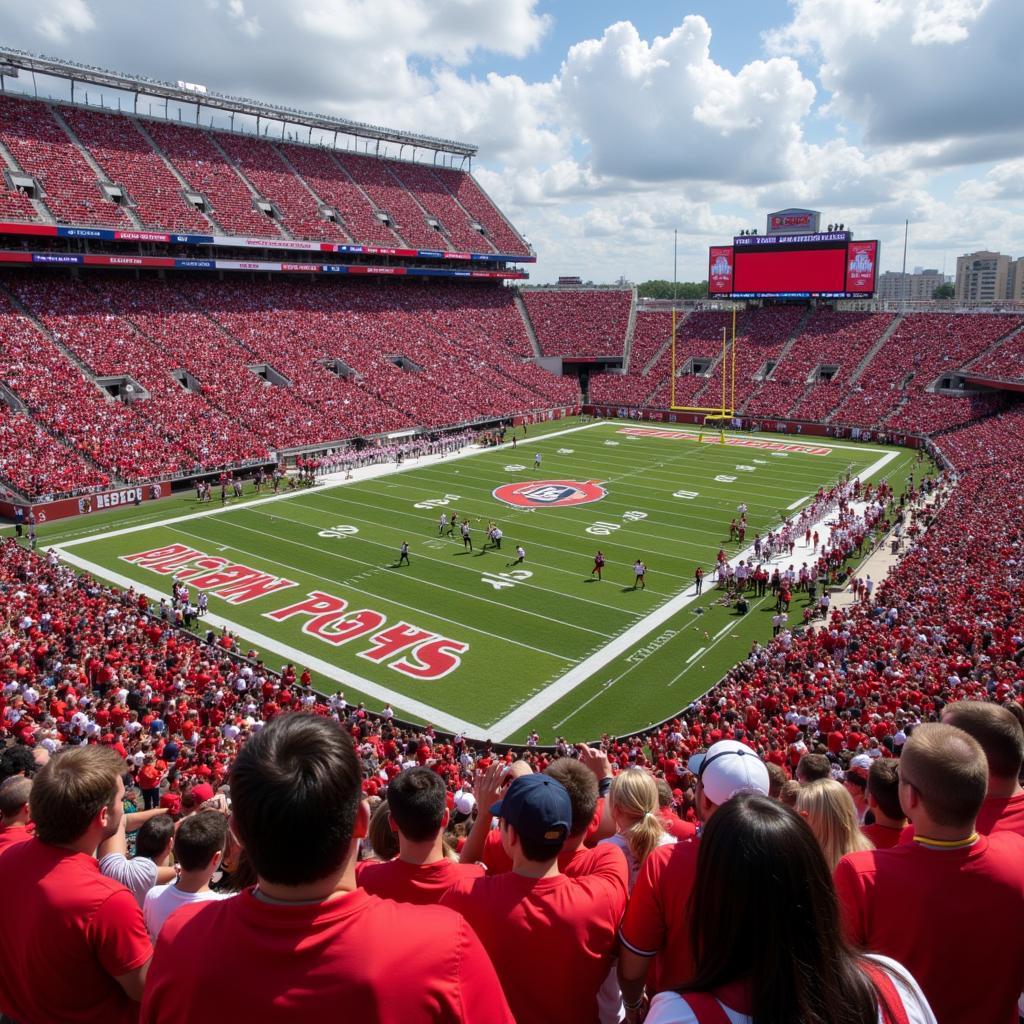 Austin Peay Governors football game in progress