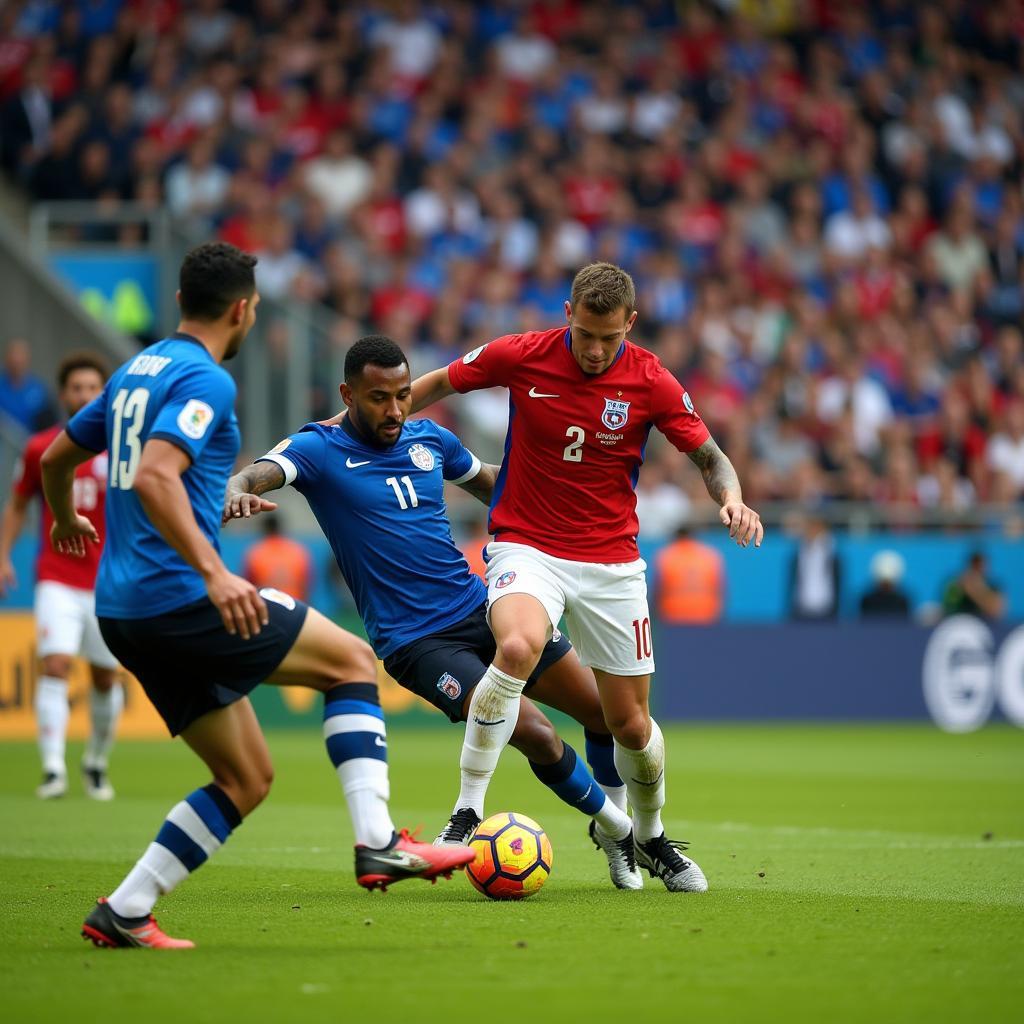 Ban vs Ind Live Football Match in Action