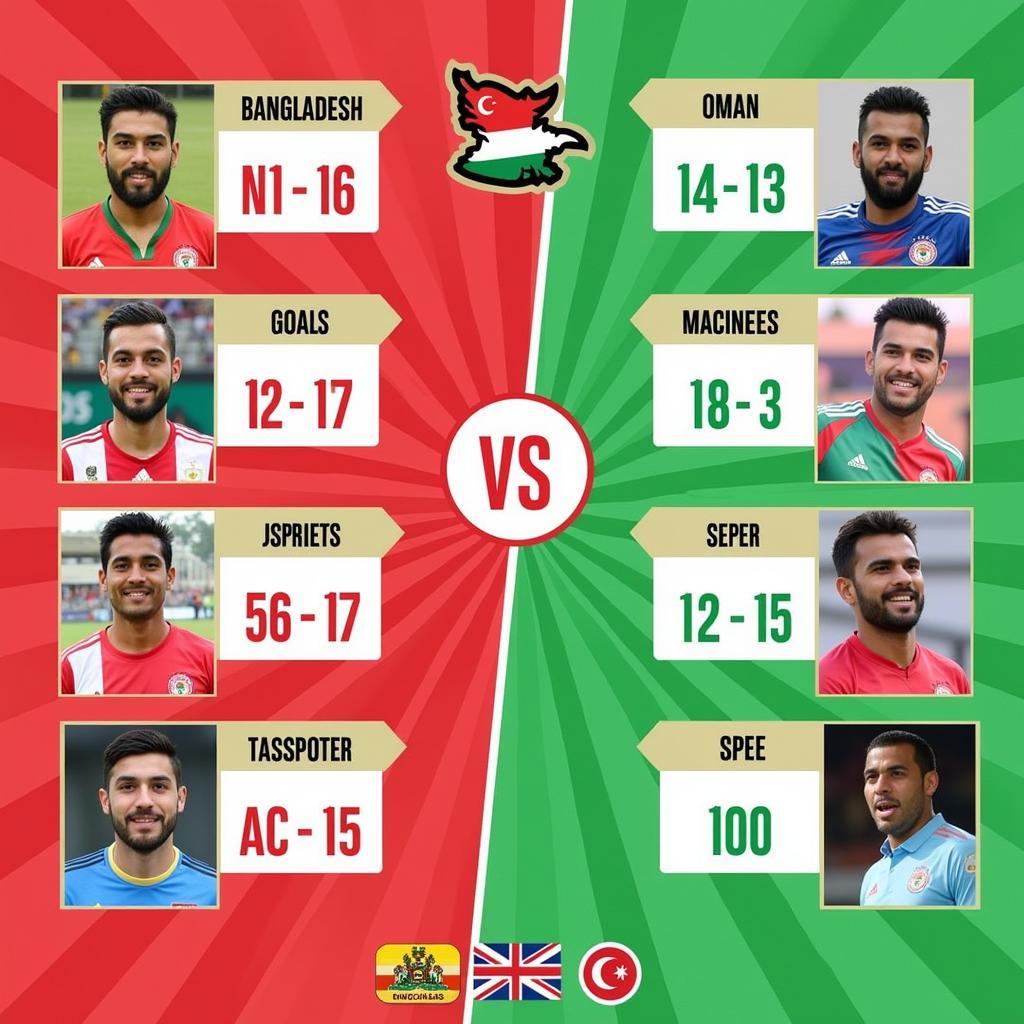 Bangladesh vs Oman Top Players