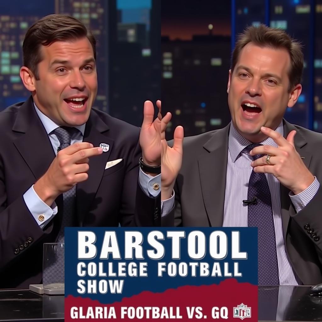 Barstool CFB Show Hosts Discussing