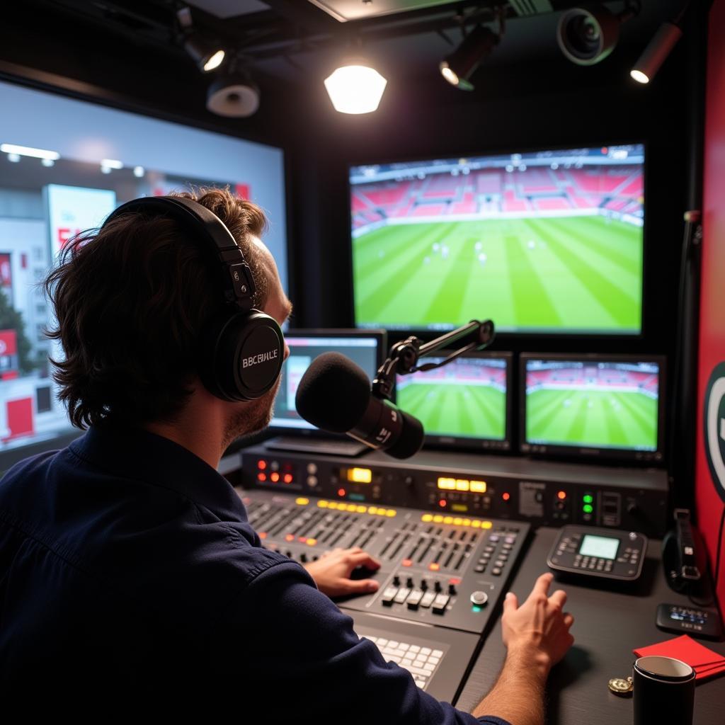 BBC 5 Live Football Commentary Studio