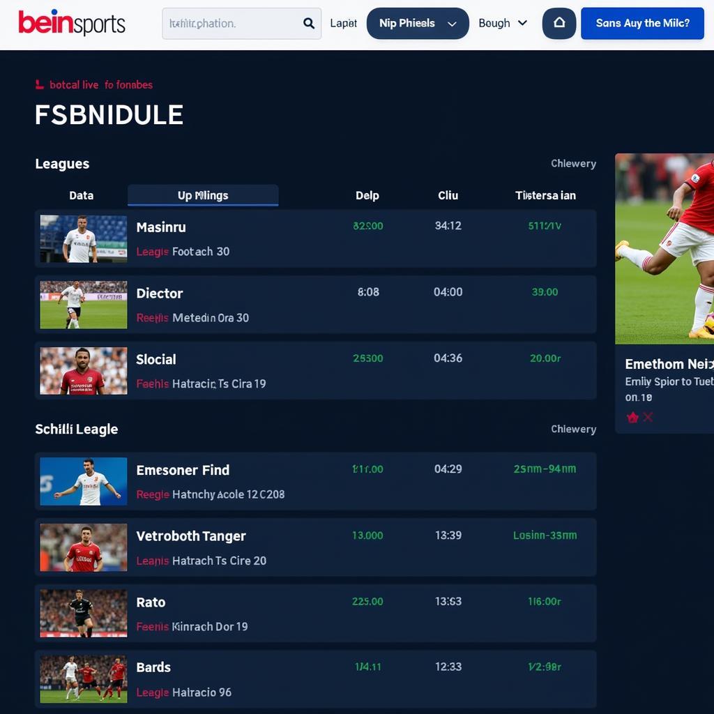 Bein Sports Website Schedule