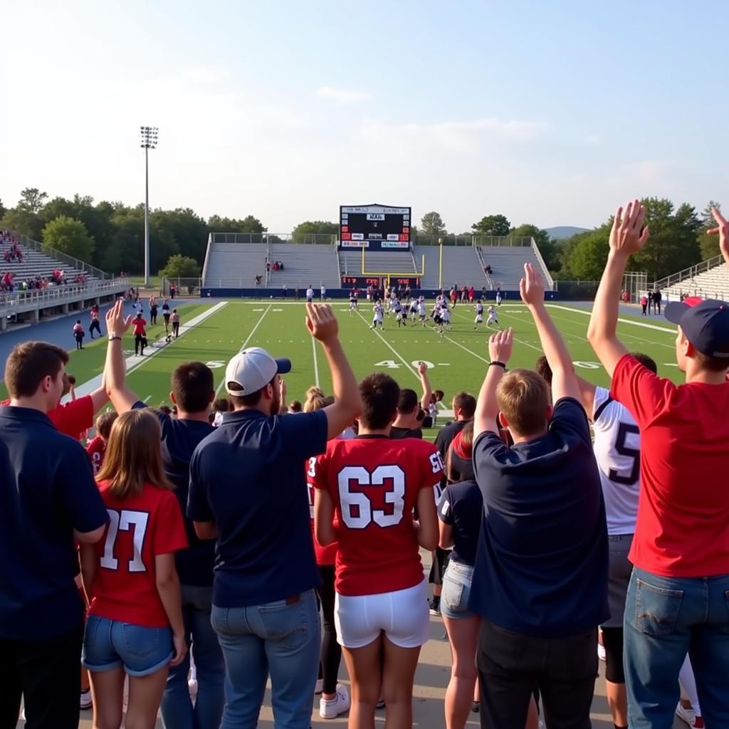 Belleville East Football Fans Watching Game