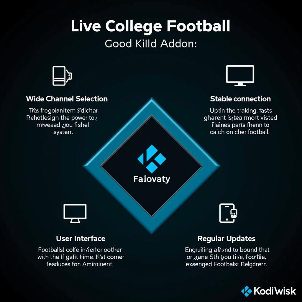 Essential Features of a Kodi Addon for College Football