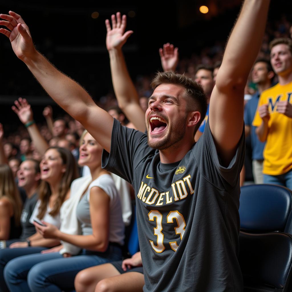 Bishop McDevitt Fans Cheering