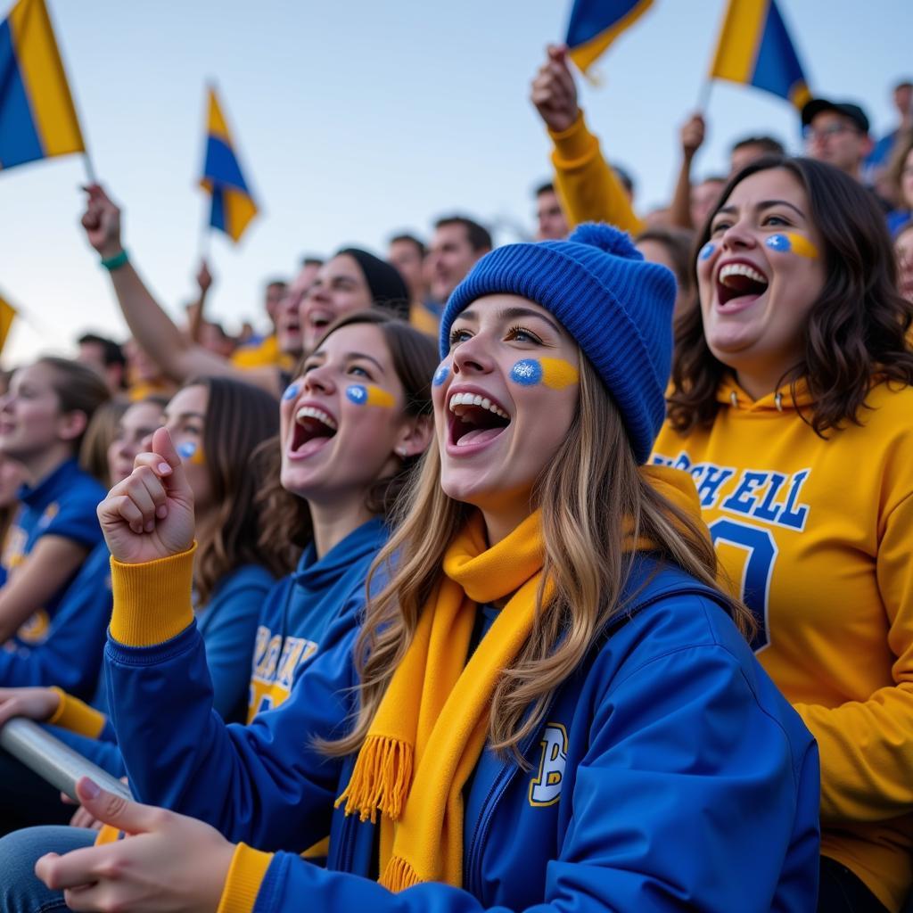 Bothell High School Football Fans Cheering