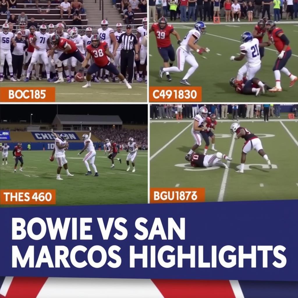 Bowie vs. San Marcos Football Game Highlights