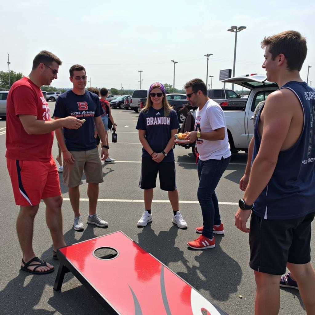 Brandon High Football Fans Tailgating