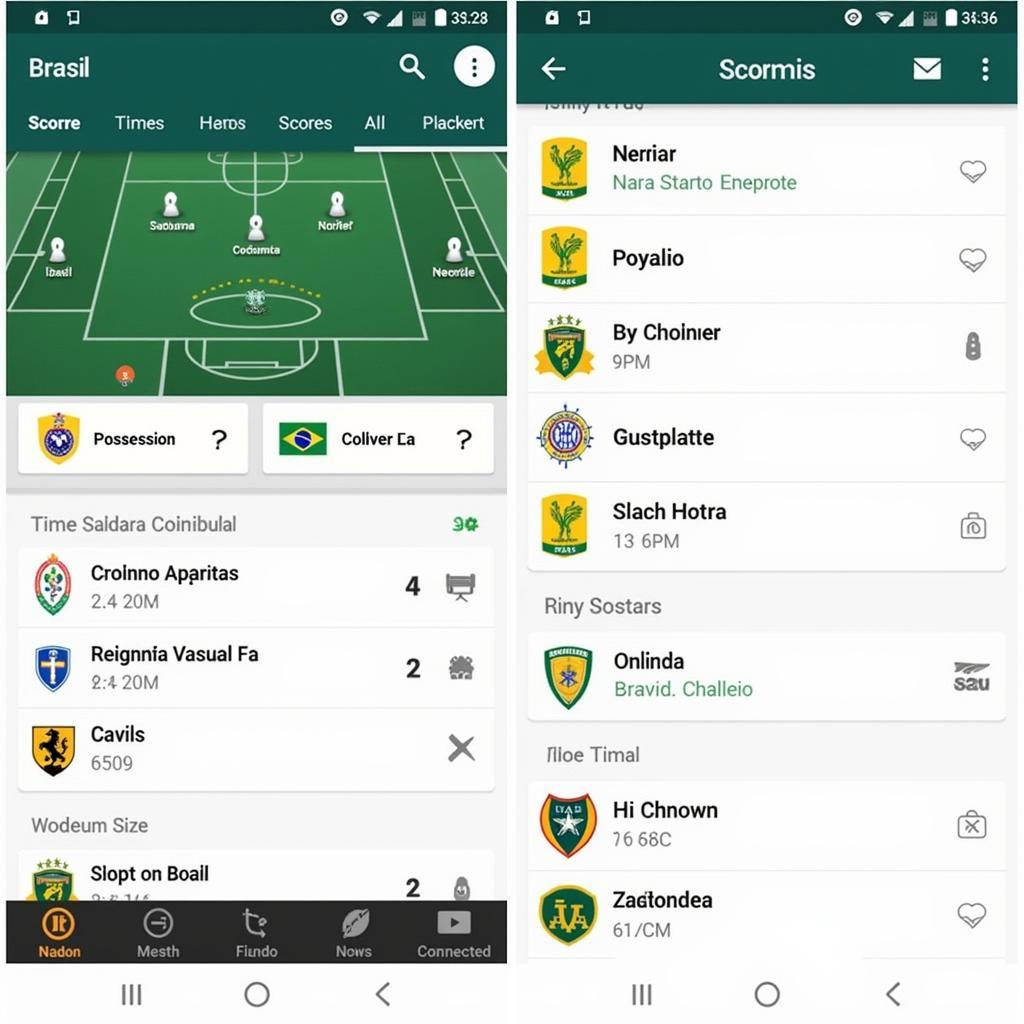 Brazil Football Live Scores Mobile App