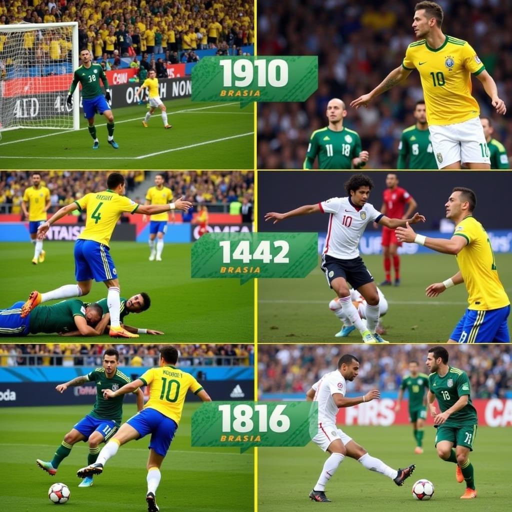 Brazil vs Russia Historical Football Matches Highlights