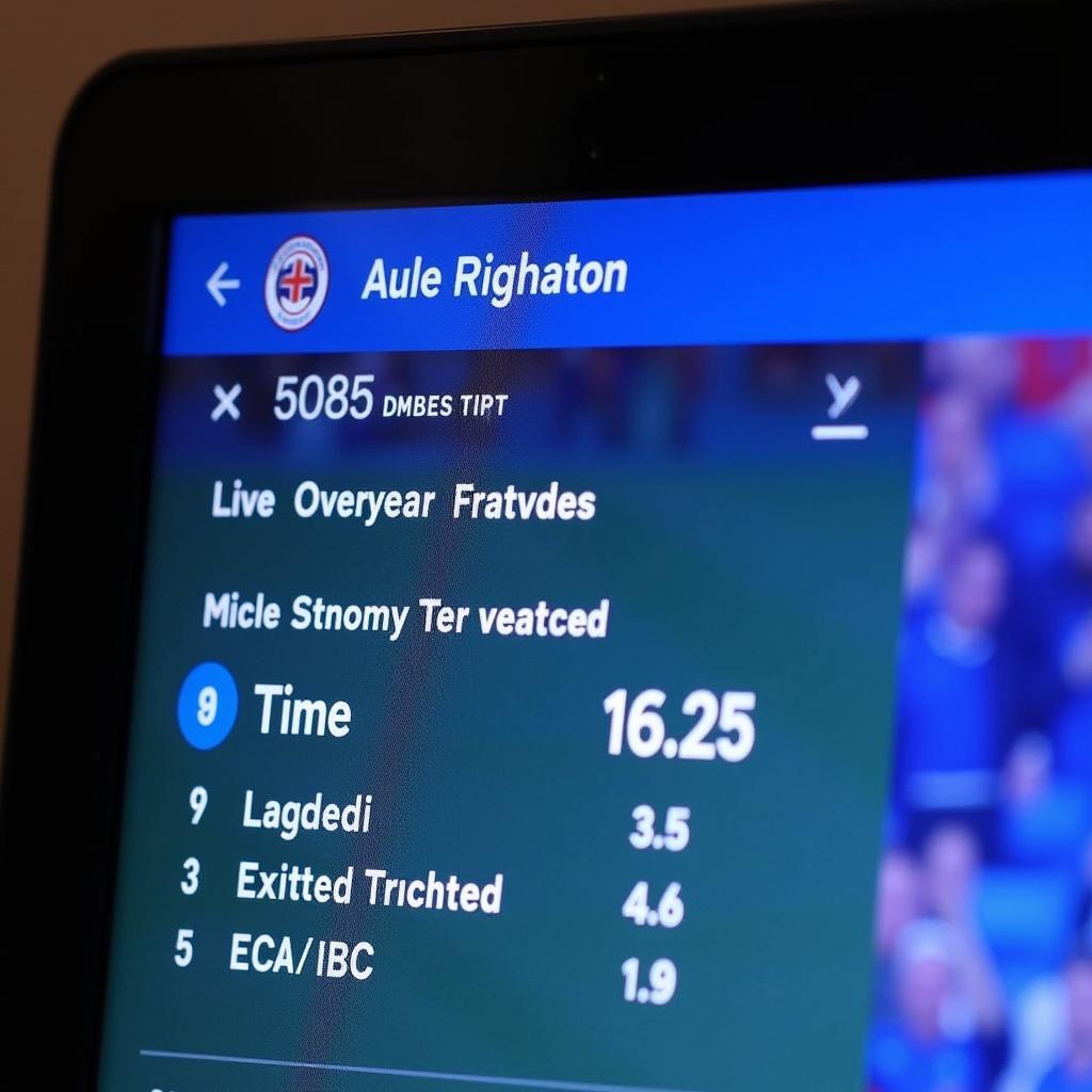 Brighton Live Match Update on a Screen