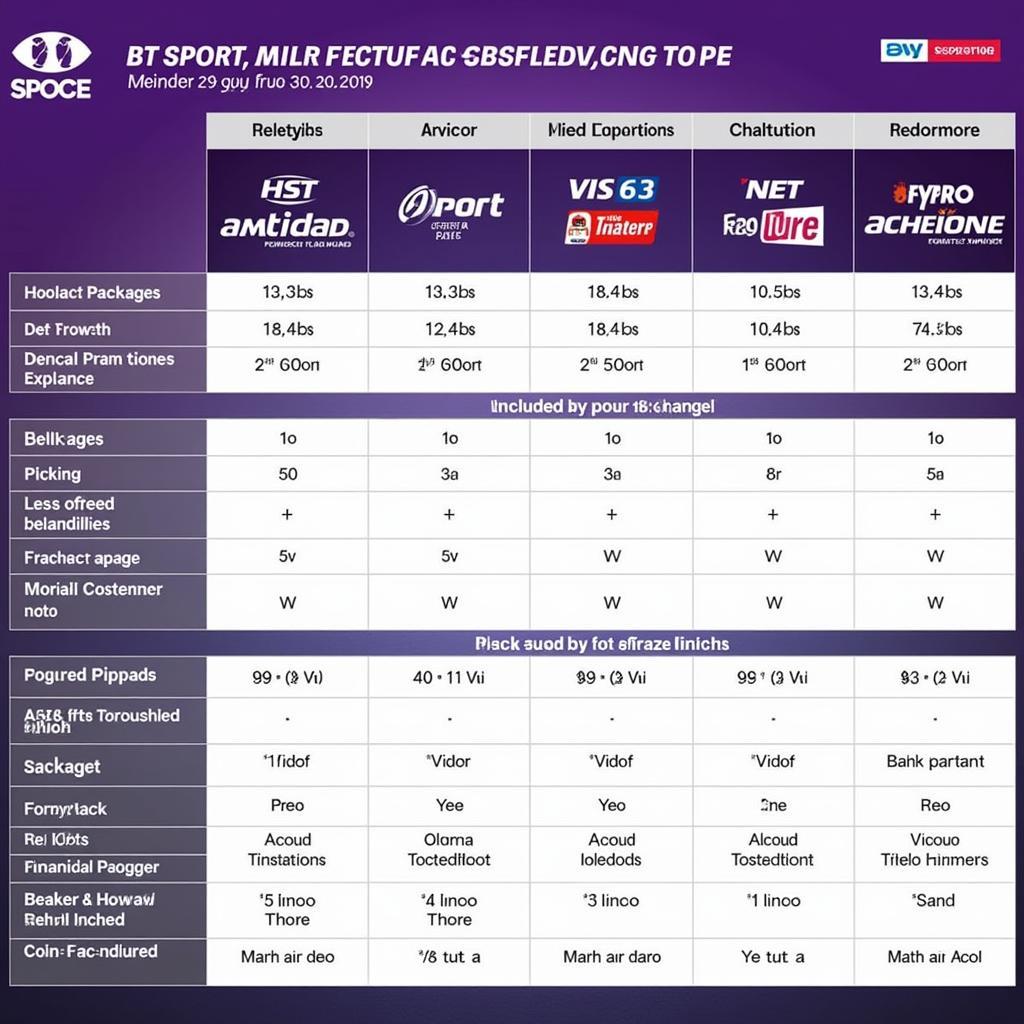 BT Sport Subscription Packages