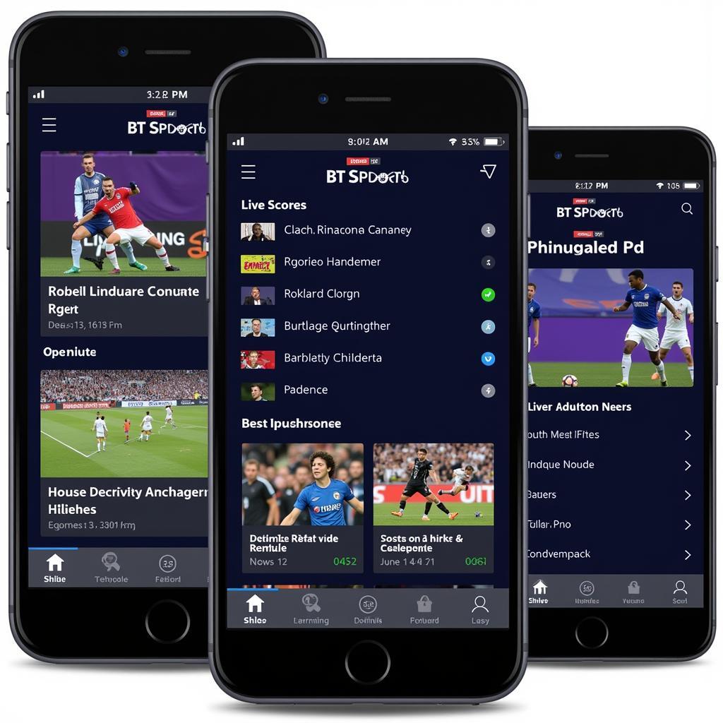 BT Sports App Features and Interface