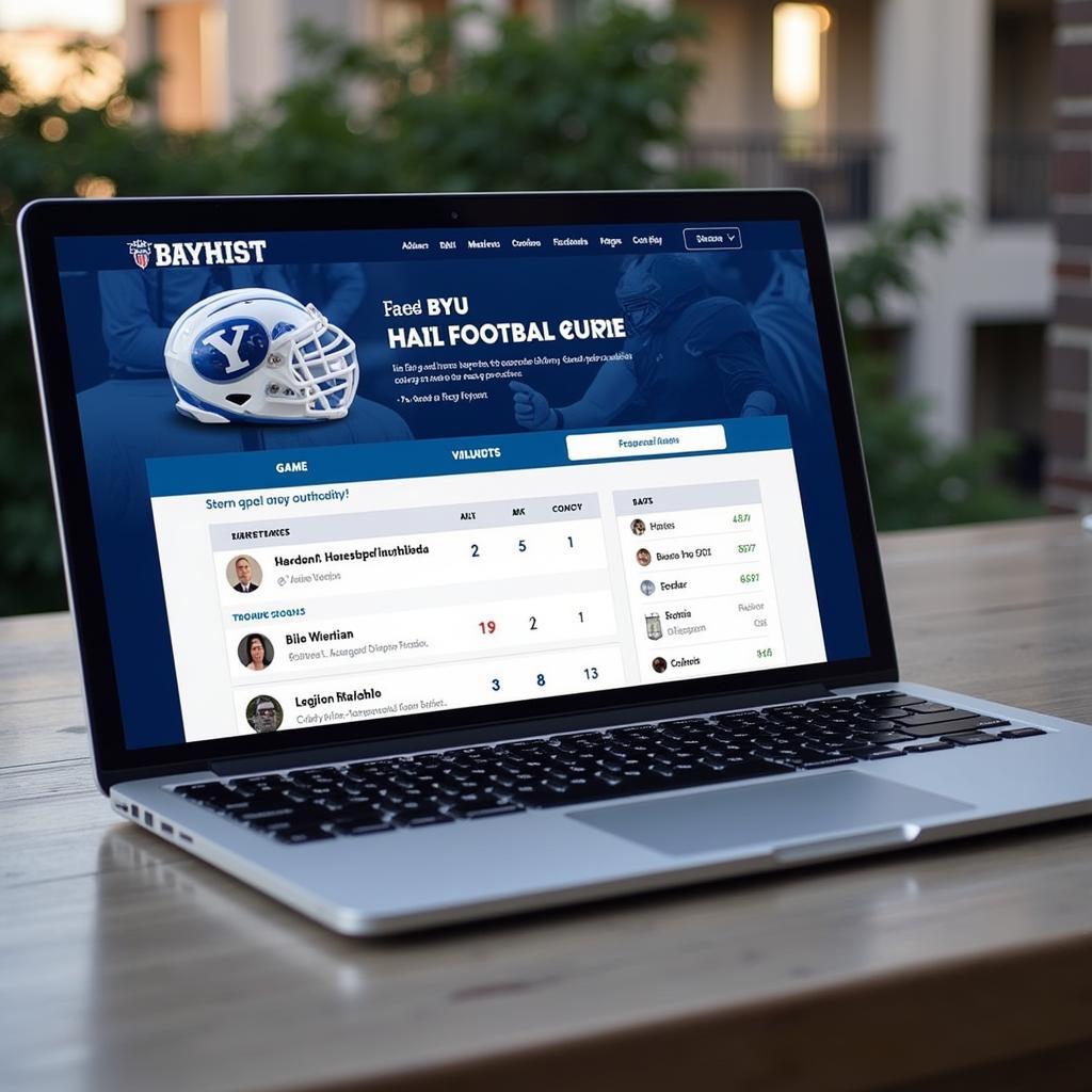 BYU Football Live Score Website