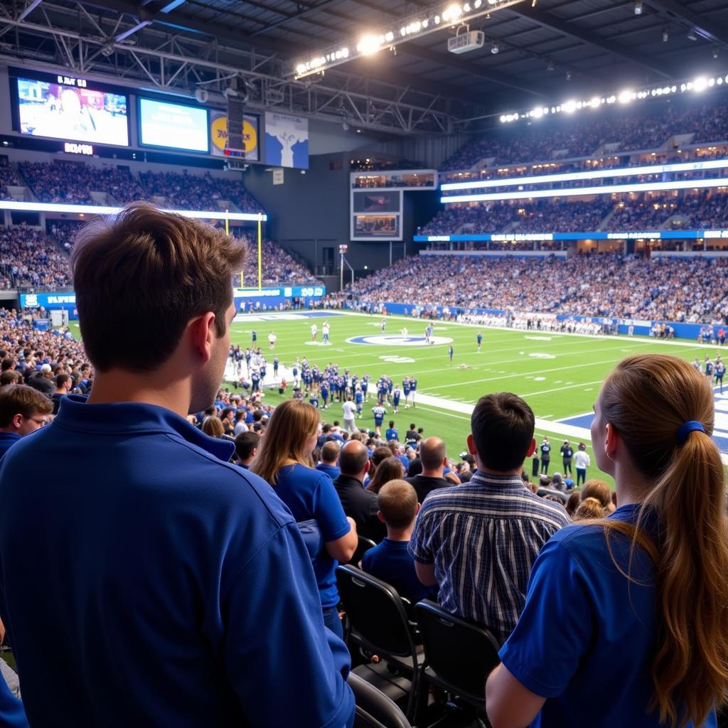 BYU Hawaii Football Fans Interacting Online