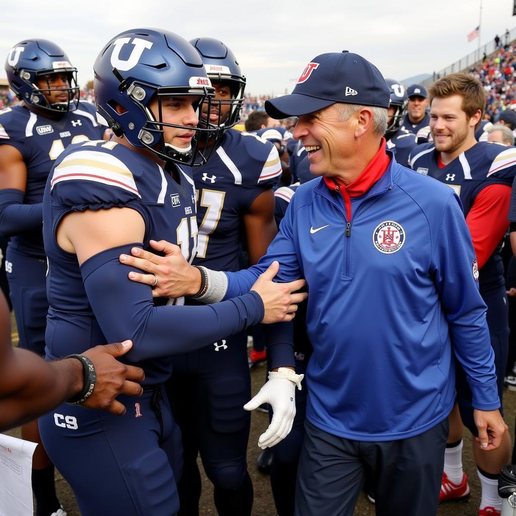 BYU Utah Football Post-Game Celebration 2019