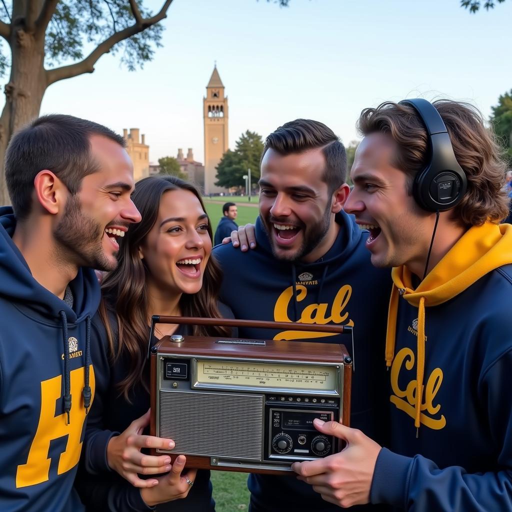 Cal Football Fans Listening to Live Streaming Radio