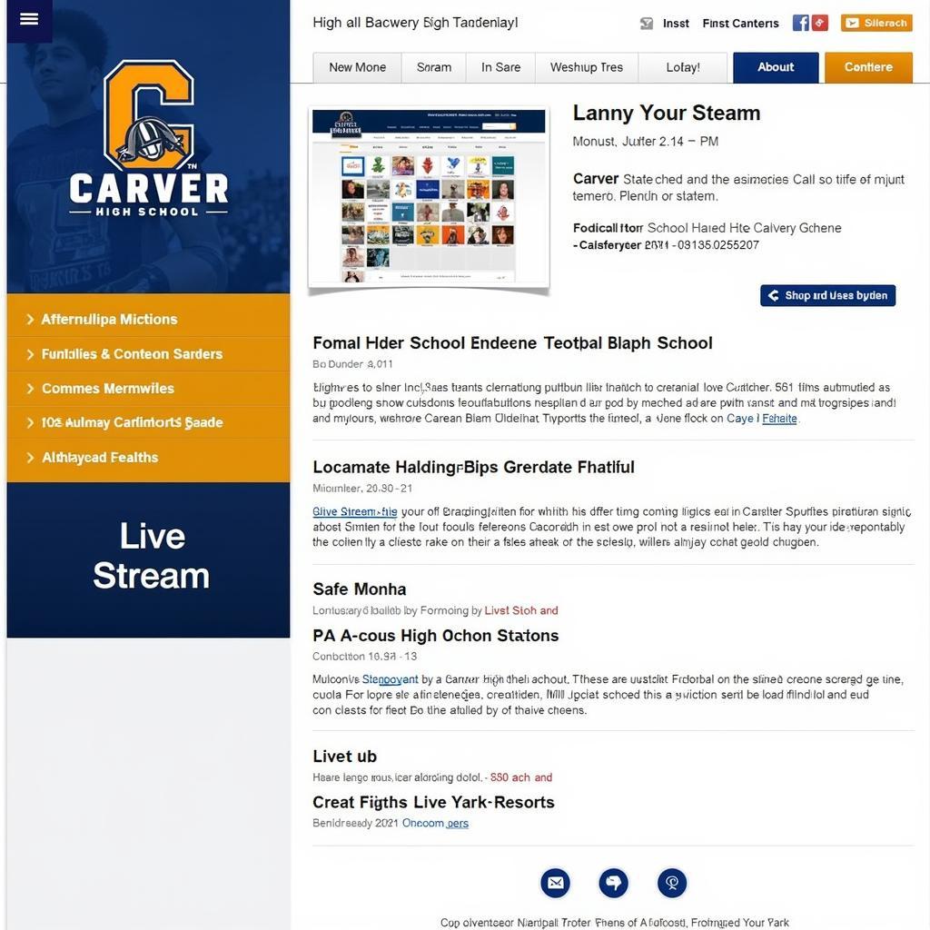 Carver High School Football Live Stream on Official Website