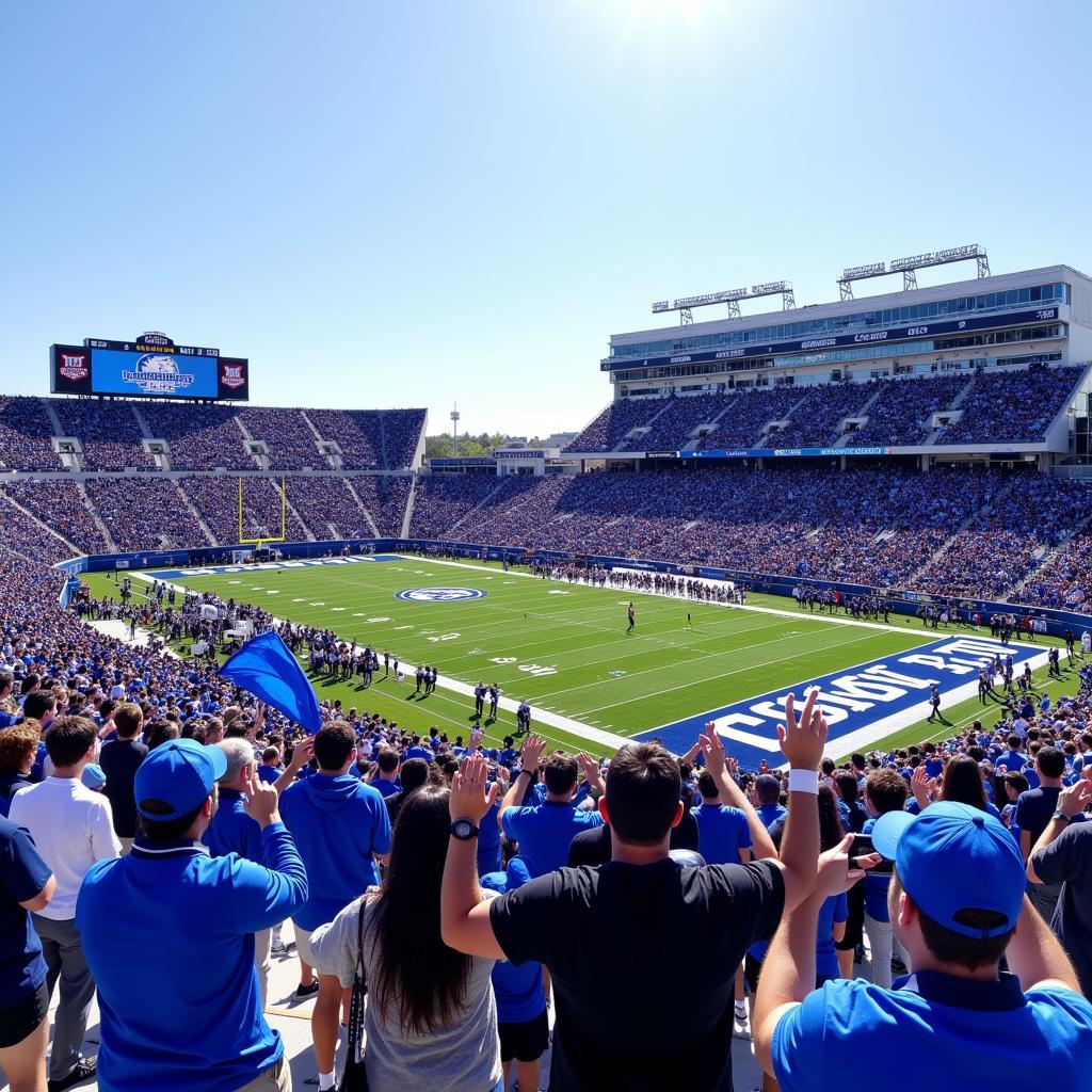 CCSU Blue Devils Fans Cheering